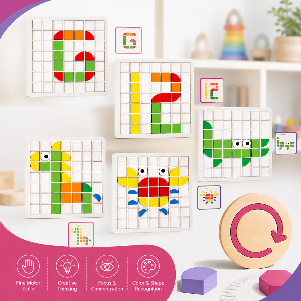 LogicBlocks™ 120 Piece Montessori Shape Activity Kit