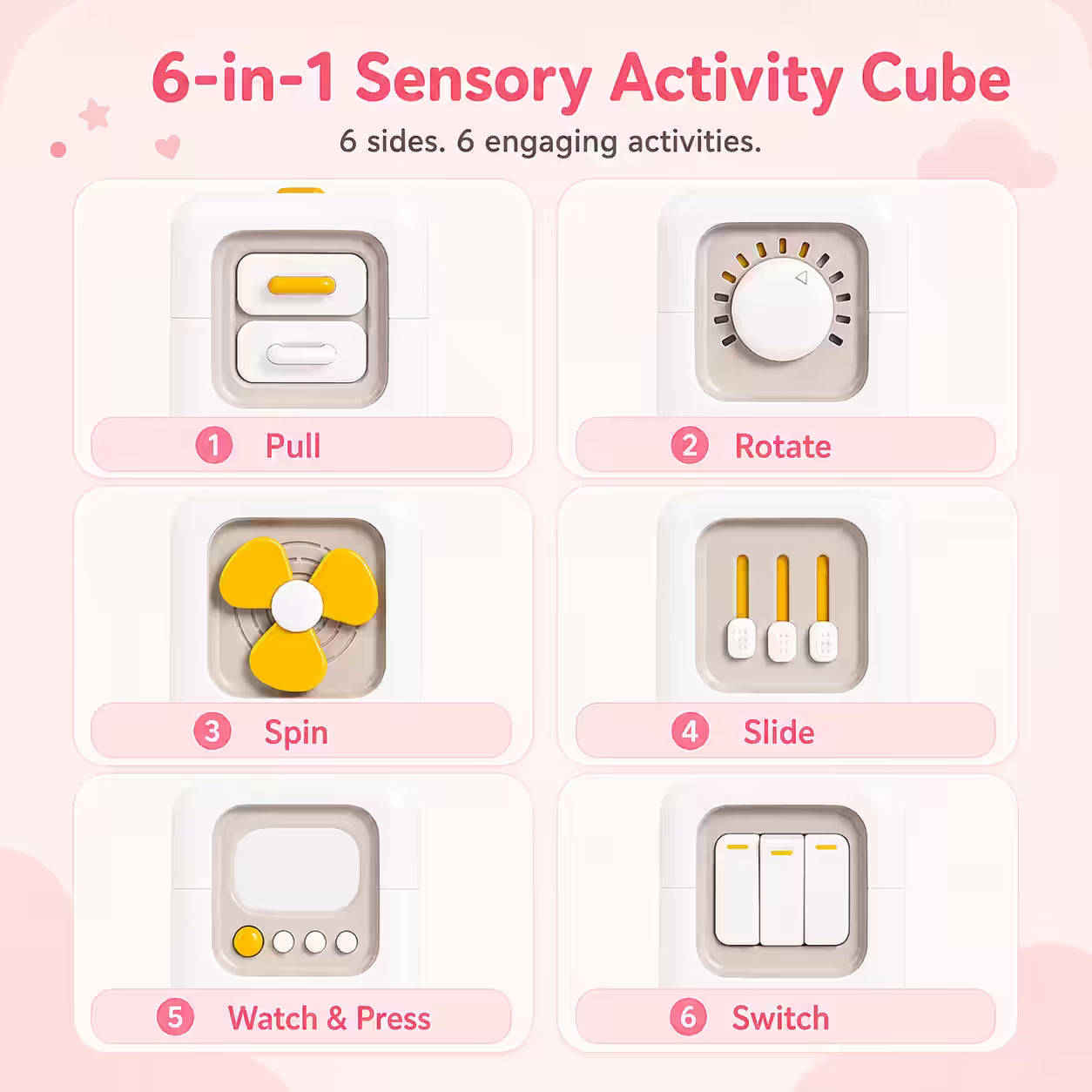 TinyTots™ 6-in-1 Montessori Activity Cube