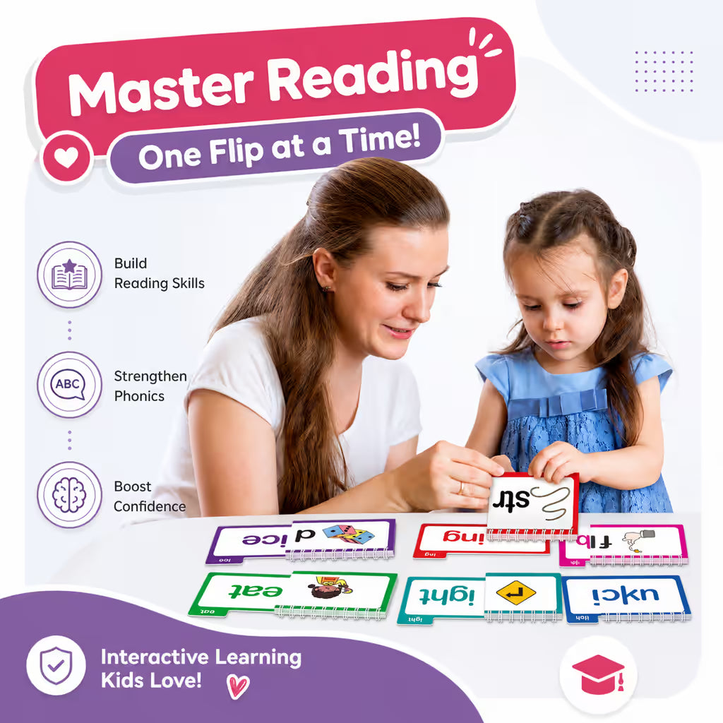 FlipLearn™ Early Reading Phonics Kit (Set of 30)