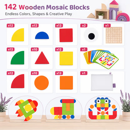 LogicBlocks™ 120 Piece Montessori Shape Activity Kit
