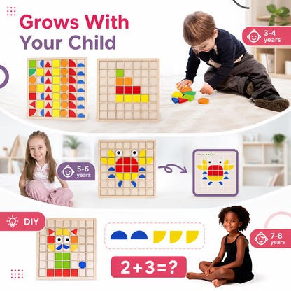 LogicBlocks™ 120 Piece Montessori Shape Activity Kit
