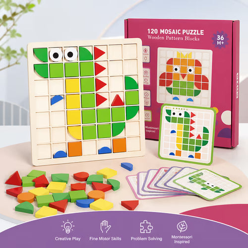 LogicBlocks™ 120 Piece Montessori Shape Activity Kit