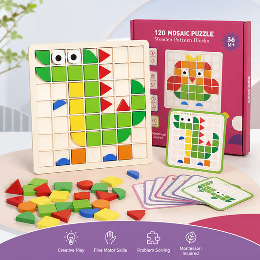 LogicBlocks™ 120 Piece Montessori Shape Activity Kit